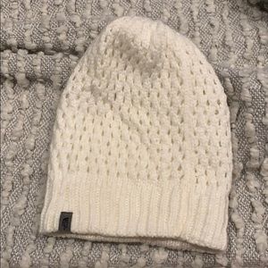 White North Face beanie